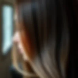 Sleek hair showcasing shine and smoothness