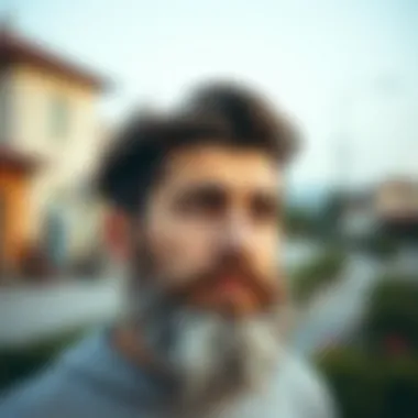 Beard after coloring