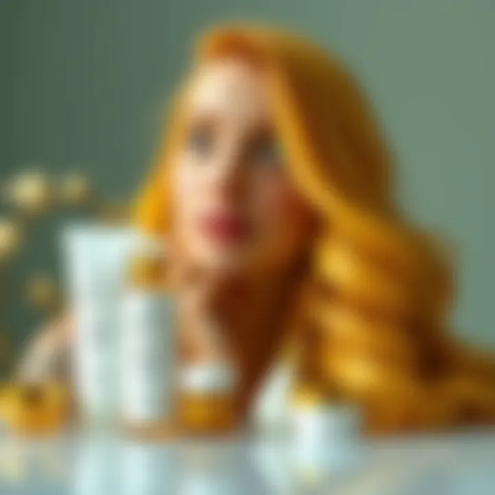 Professional hair care products for yellow dyed hair