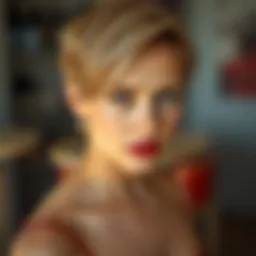 Scarlett Johansson's iconic short hairstyle