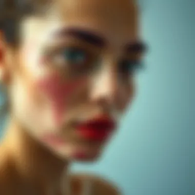 An illustration depicting psoriasis and its skin effects