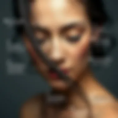 An infographic detailing scientific findings on psoriasis and hair follicles