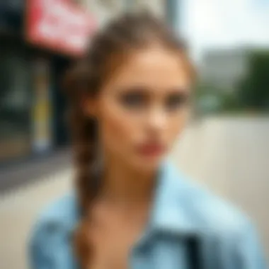 Casual short braid look