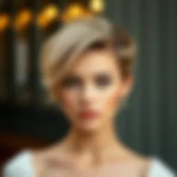 Elegant short hairstyle for a chic look