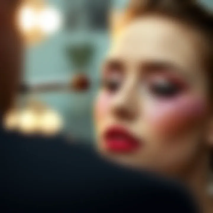 Application techniques for sparkly makeup