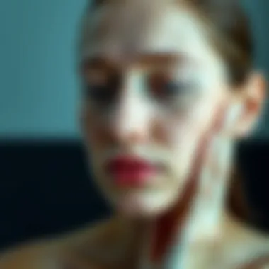 Visual representation of skin problems addressed by peptides