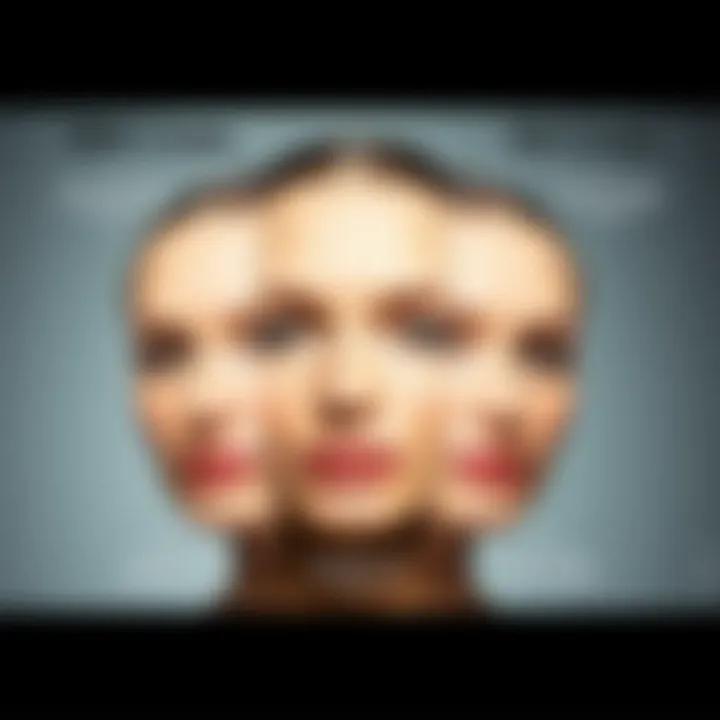 Graphic representation of skin types affected by BB cream