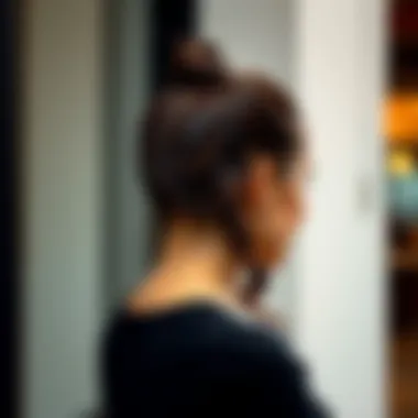 Sleek half-up ponytail for a polished look