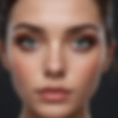 Artful depiction of small eyes showcasing unique beauty