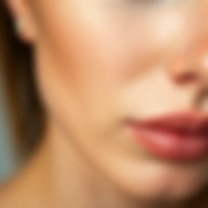Smooth skin texture after applying almond oil
