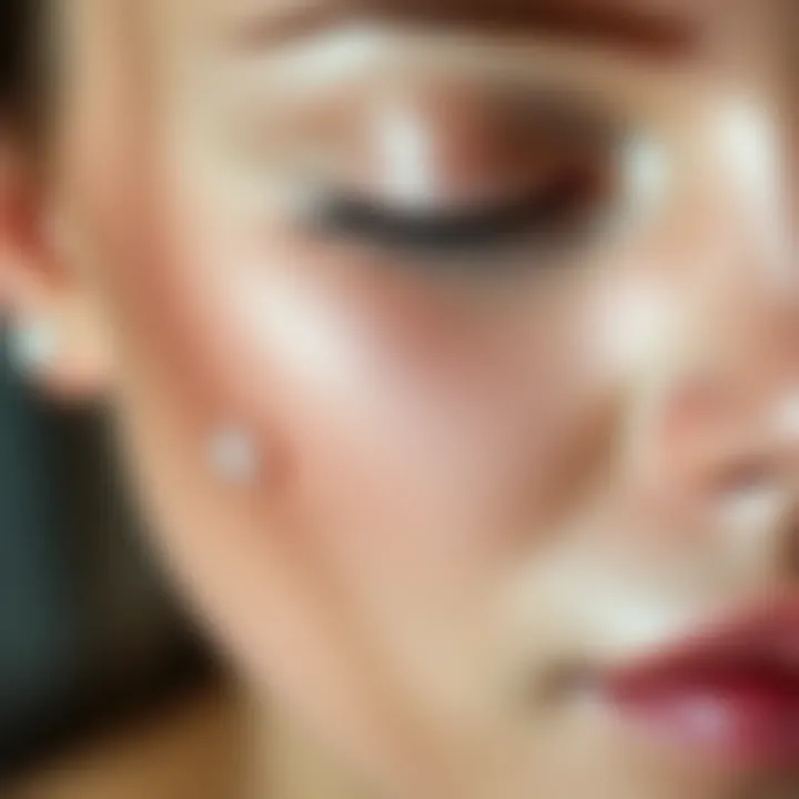 Improved Skin Elasticity Close-up of skin elasticity improvement