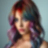 Vibrant hair color transformation