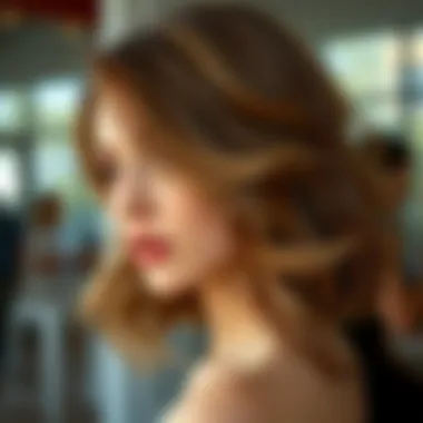 Layered Hairstyle for Dynamic Volume Stylish layered medium-length hairstyle