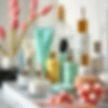 Diverse range of beauty products for various skin types.
