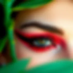 Elegant fox eye makeup showcasing a dramatic wing.