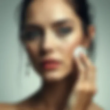 Demonstration of proper toner application techniques