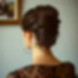 Elegant bun hairstyle suitable for formal events