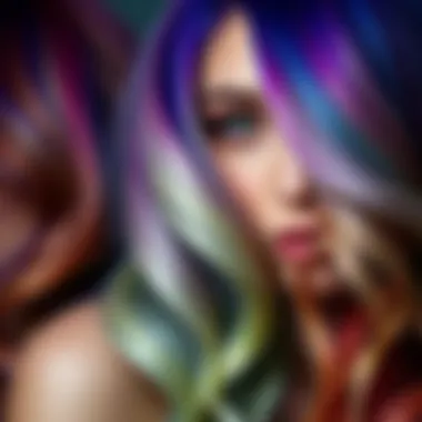 A stunning display of vibrant hair colors showcasing the 2022 trends