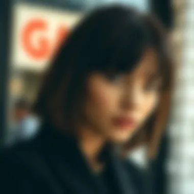 Trendy Bangs for Medium-Length Hair Trendy medium-length hairstyle with bangs