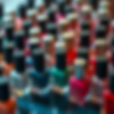 Trendy Nail Polish Bottles for 2023 An array of nail polish bottles with trendy hues for the season.