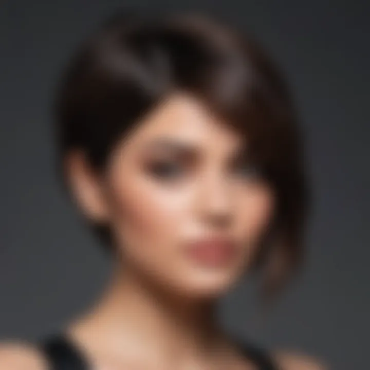 Various stylish short haircuts reflecting current beauty trends.