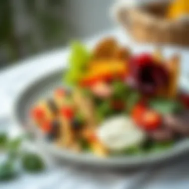 Fresh plant-based meal featuring vibrant vegetables and grains