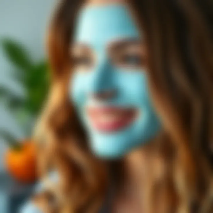 A vibrant and healthy hair result after using a natural mask