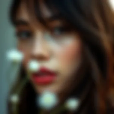 A close-up of rich chocolate brown hair color, perfectly matching the undertones of wheat skin.