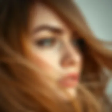 Harmony of Hair and Skin Tones Illustration showing the harmony between skin tone and hair color