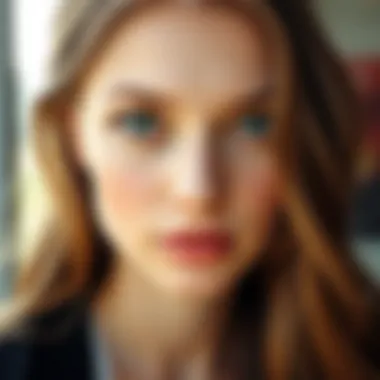 Perfect Hair Color for Wheat Skin Tone A close-up of a model showcasing the perfect hair color for wheat skin