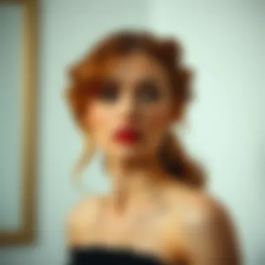 A beauty shot featuring makeup tips that complement red hair and wheat skin tone