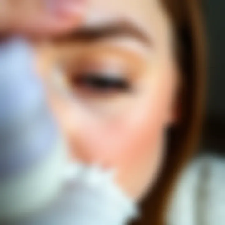 Healthy eyelash care routine