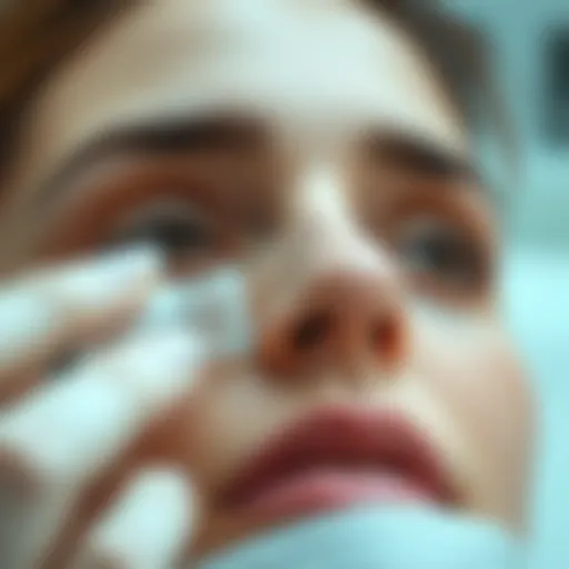Soothing treatment for eyelash recovery