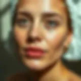 Freshly cleansed face showing radiance
