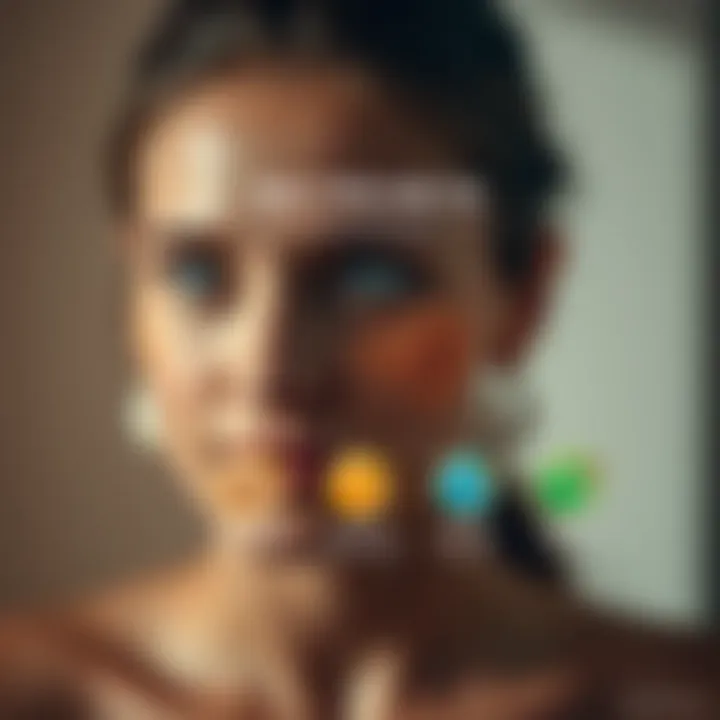 Diagram showcasing skin types and their oil production