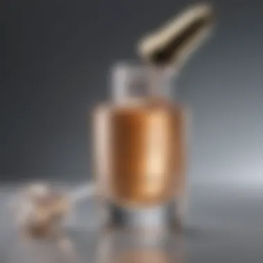 Luxurious serum bottle with a dropper