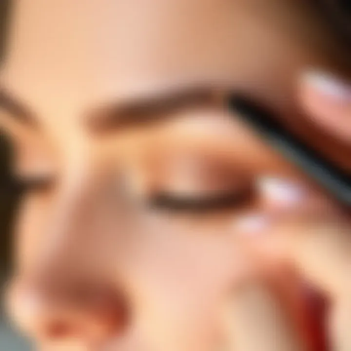 Brow Shaping Techniques Illustration showing brow shaping techniques