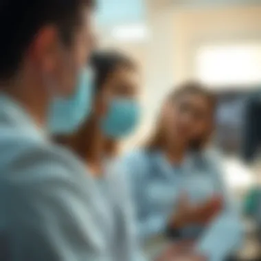 A person consulting a healthcare professional