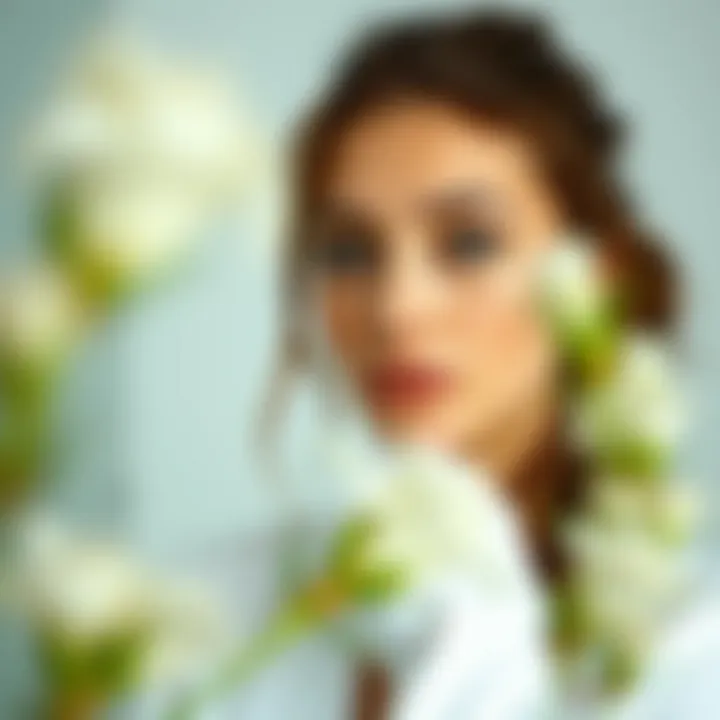 Illustration of lifestyle changes for healthier skin