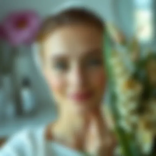 Calm skin care routine