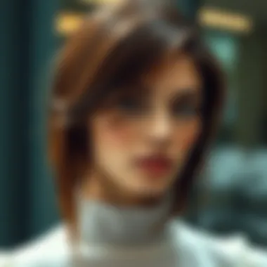 Layered Hairstyle for an Illusion of Smaller Face Layered hairstyle that creates an illusion of a smaller face