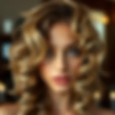 Flowing Curls for Beautiful Facial Framing Flowing curls that frame the face beautifully