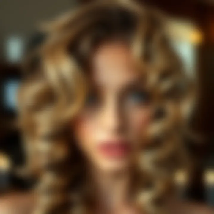 Flowing Curls for Beautiful Facial Framing Flowing curls that frame the face beautifully
